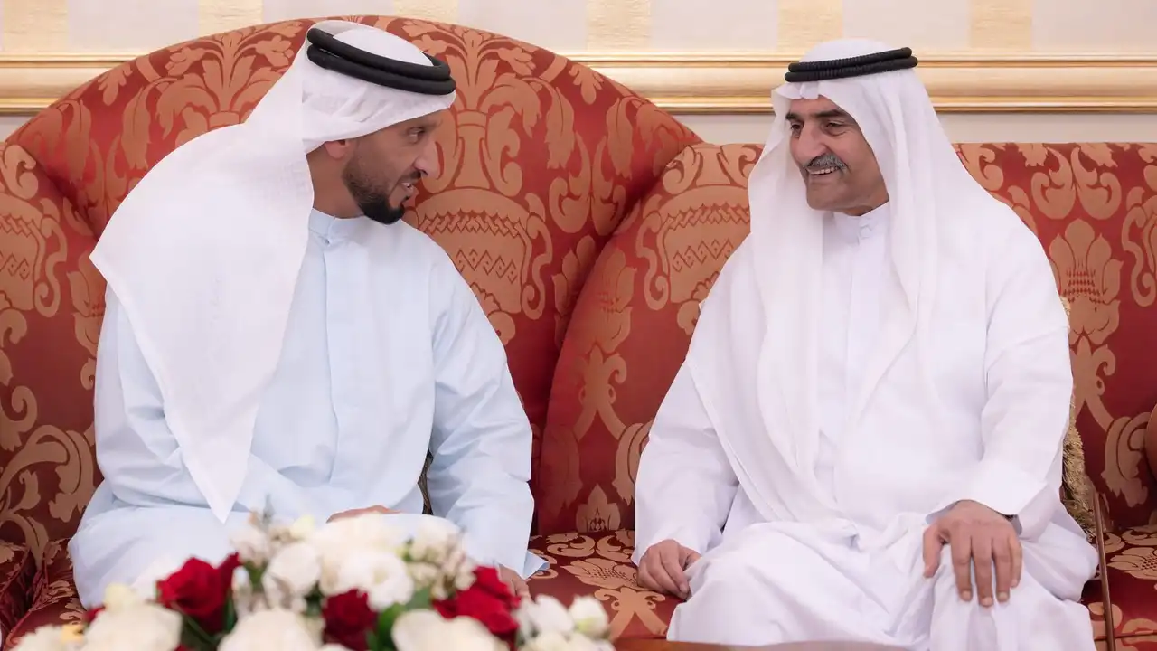 حمد الشرقي يستقبل السفير البحريني وعبدالله آل حامد بمناسبة حلول شهر رمضان المبارك